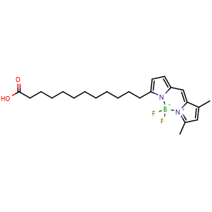 Chemical structure of BODIPY FL-C12 , CAS 158757-79-0, AChemBlock AD287083
