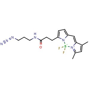 Chemical structure of BDP FL azide , CAS 1379771-95-5, AChemBlock AD287086