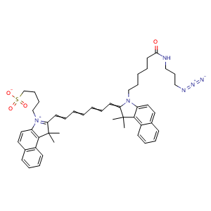 Chemical structure of ICG-azide , AChemBlock AD287091