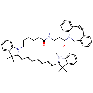 Chemical structure of Cyanine7 DBCO , CAS 2253710-45-9, AChemBlock AD287095
