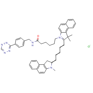 Chemical structure of Cyanine5.5 tetrazine , AChemBlock AD287099