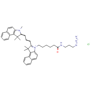 Chemical structure of Cyanine3.5 azide , AChemBlock AD287116