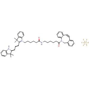 Chemical structure of Cyanine3-C6-DBCO , CAS 2692677-79-3, AChemBlock AD287118