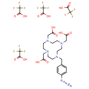 Chemical structure of DOTA-CH2-Ph-azide (TFA salt) , AChemBlock AD287141