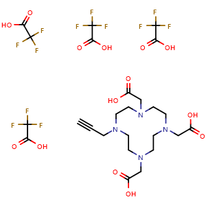Chemical structure of DOTA-CH2-alkynyl (TFA salt) , AChemBlock AD287142