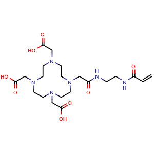 Chemical structure of DOTA-acrylamide , AChemBlock AD287147