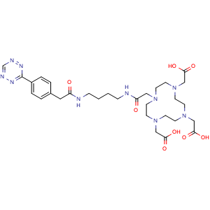 Chemical structure of DOTA-tetrazine , AChemBlock AD287161