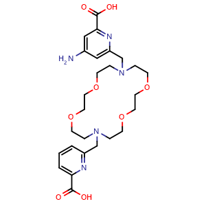 Chemical structure of Macropa-NH2 , CAS 2146095-13-6, AChemBlock AD287162