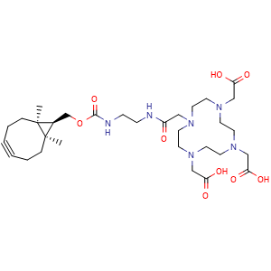 Chemical structure of DOTA-BCN , AChemBlock AD287164