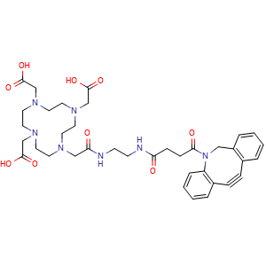 Chemical structure of DOTA-DBCO , AChemBlock AD287172