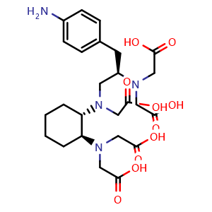 Chemical structure of p-NH2-Bn-CHX-A , CAS 1105741-38-5, AChemBlock AD287178