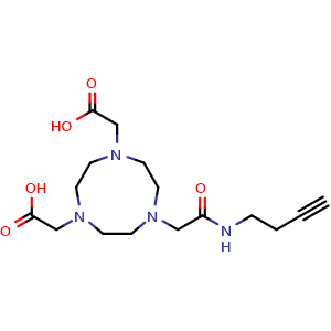 Chemical structure of NOTA-butyne , CAS 2089035-56-1, AChemBlock AD287182