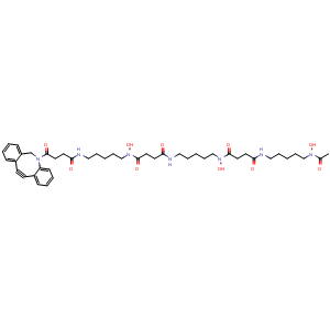Chemical structure of Deferoxamine-DBCO , CAS 2359695-48-8, AChemBlock AD287186