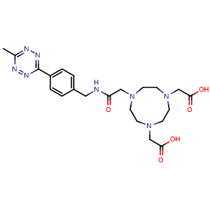Chemical structure of NOTA-Me-tetrazine , AChemBlock AD287187