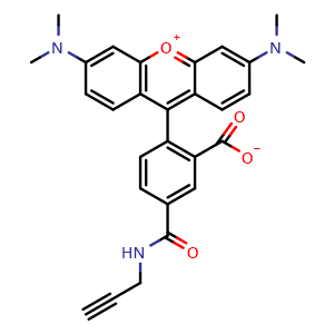 Chemical structure of 5-TAMRA alkyne , CAS 945928-17-6, AChemBlock AD287203