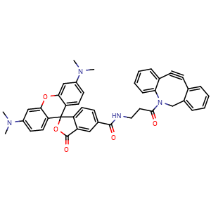 Chemical structure of 5-TAMRA-DBCO , CAS 2071694-39-6, AChemBlock AD287208