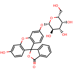 Chemical structure of Fluorescein , CAS 102286-67-9, AChemBlock AD287223