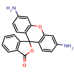 Chemical structure of Rhodamine 110(lactone) , CAS 509-72-8, AChemBlock AD287229