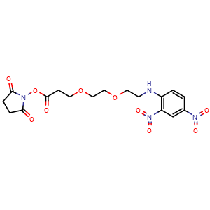 Chemical structure of DNP-PEG2-NHS ester , CAS 2808653-93-0, AChemBlock AD287259