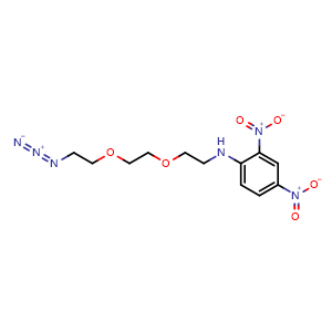Chemical structure of DNP-PEG2-N3 , AChemBlock AD287262
