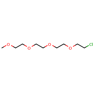 Chemical structure of m-PEG4-Cl , CAS 57722-04-0, AChemBlock AD287280
