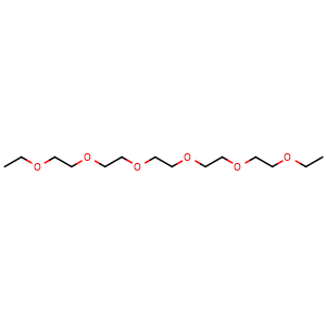 Chemical structure of CH3CH2O-PEG5-CH2CH3 , CAS 23601-39-0, AChemBlock AD287287