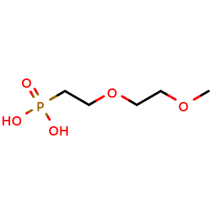 Chemical structure of m-PEG2-phosphonic acid , CAS 96962-41-3, AChemBlock AD287289