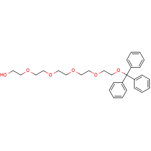 Chemical structure of Tr-PEG5-OH , CAS 141282-24-8, AChemBlock AD287295
