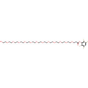Chemical structure of OH-PEG12-TFP ester , AChemBlock AD287299