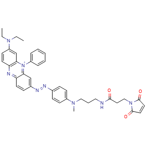Chemical structure of BHQ-3 Mal , AChemBlock AD287308