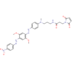 Chemical structure of BHQ-2 Mal , AChemBlock AD287310