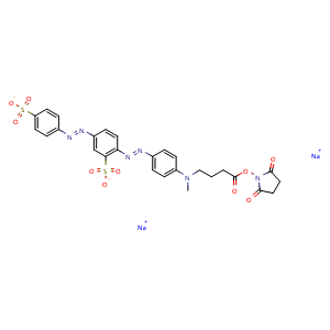Chemical structure of BHQ-10 NHS , CAS 1308391-26-5, AChemBlock AD287313