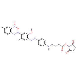 Chemical structure of BHQ-1 NHS , CAS 916753-61-2, AChemBlock AD287317