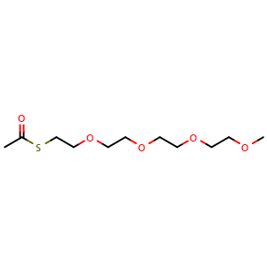 Chemical structure of m-PEG4-AcS , CAS 1379649-86-1, AChemBlock AD287334