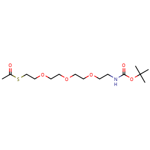 Chemical structure of Acs-PEG3-NHBoc , AChemBlock AD287335
