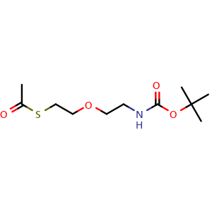 Chemical structure of Acs-PEG1-NHBoc , CAS 885697-06-3, AChemBlock AD287336