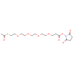 Chemical structure of Acs-PEG4-NHS , CAS 937025-17-7, AChemBlock AD287337