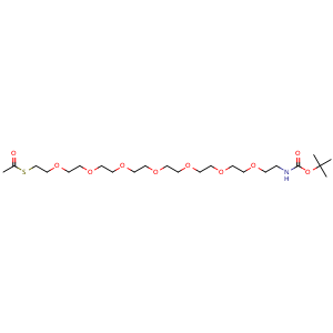 Chemical structure of Acs-PEG7-NHBoc , AChemBlock AD287338