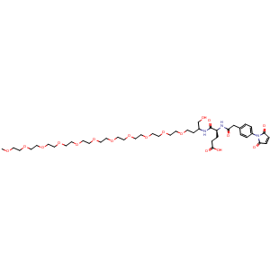Chemical structure of MB-Glu(PEG12) , AChemBlock AD287362