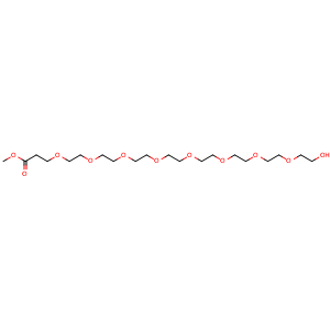 Chemical structure of HO-PEG8-COOMe , CAS 1123532-65-9, AChemBlock AD287365