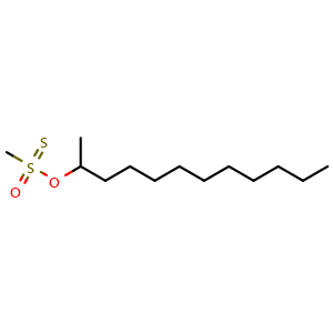 Chemical structure of Dodecyl methanethiosulfonate , CAS 355803-77-9, AChemBlock AD287370