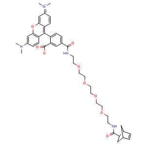 Chemical structure of Norbornene-5-TAMRA , AChemBlock AD287384
