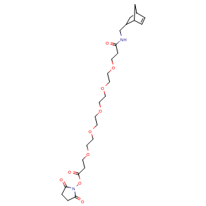 Chemical structure of NB-PEG5-NHS ester , AChemBlock AD287386