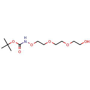 Chemical structure of Boc-Aminooxy-PEG3 , CAS 252378-66-8, AChemBlock AD287394