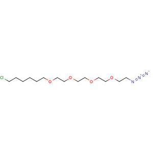 Chemical structure of Azido-PEG4-C6-Cl , CAS 2989398-83-4, AChemBlock AD287414
