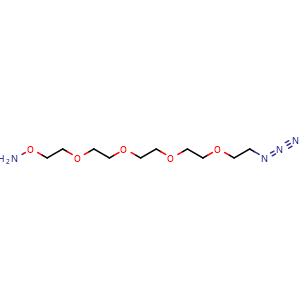 Chemical structure of Aminooxy-PEG4-azide , CAS 2100306-61-2, AChemBlock AD287423