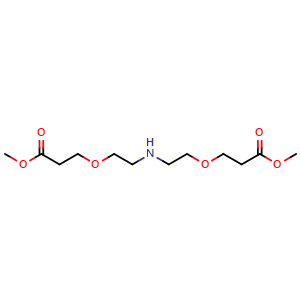 Chemical structure of NH-bis(PEG1-methylester) , AChemBlock AD287470