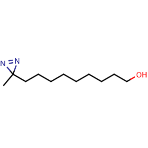 Chemical structure of Me-Diazirine-C9-OH , AChemBlock AD287507