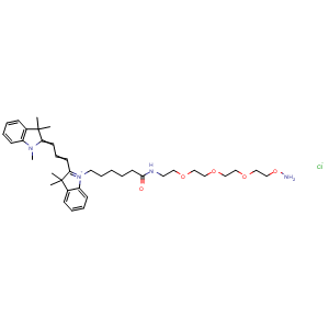 Chemical structure of Cy3-PEG3-aminooxy , AChemBlock AD287533