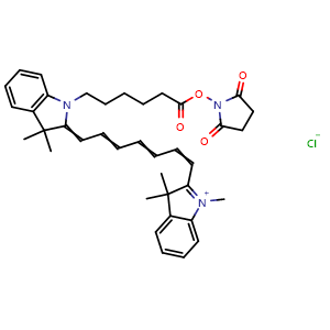 Chemical structure of Cyanine7 NHS ester , AChemBlock AD287539